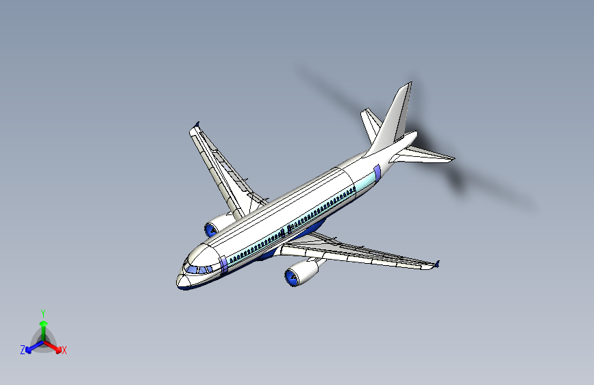 G022466-飞机+空中客车A320=飞机