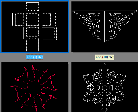 G023308-1) 20个随机DXF图案=飞机