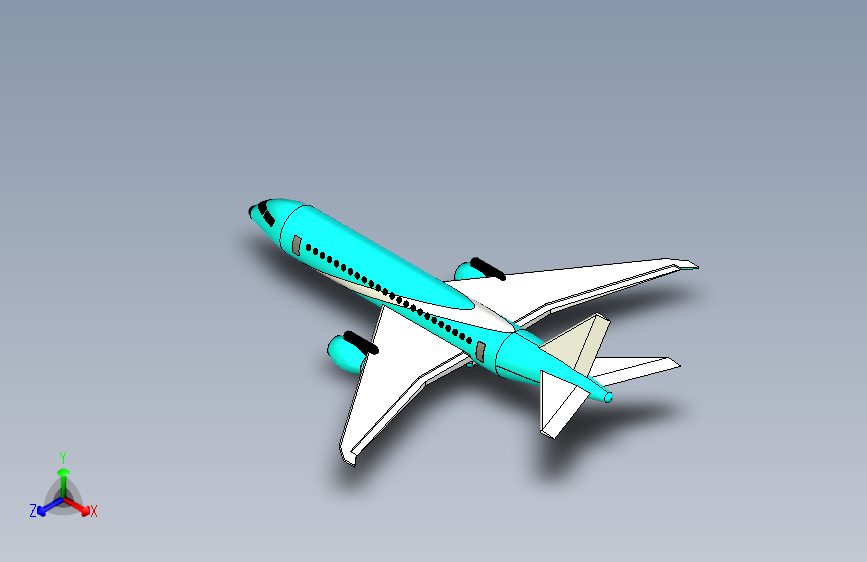 G023338-3D建模飞机=飞机