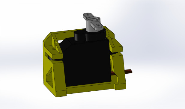 G023405-AEROMAX Micro Plane Servo Holder for 2g micro servos.=飞机