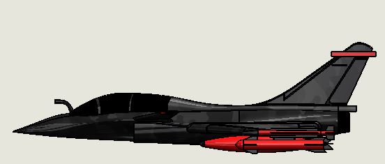 G023705-Rafale 战斗机视频 7 - 扩散器=飞机