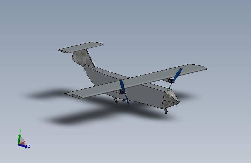 G023820-T3 Teknofest双电动机固定机翼=飞机