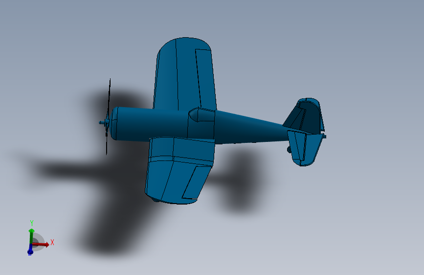 G023857-UMX F4U CORSAIR SOLIDWORKS组件=飞机