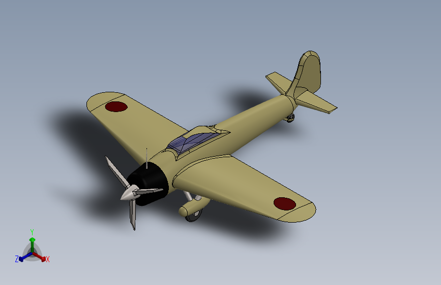 G023909-安纳瓦尔二战时期的飞机，1942年 三菱 Ki 43=飞机
