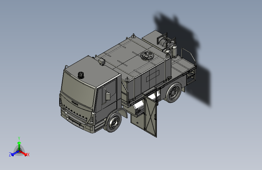 N009807-燃油传输卡车+-+3D+CAD型号