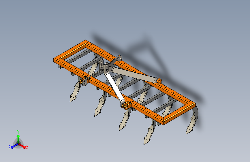 N009017-使用SolidWorks设计的九种尖齿栽培器设计