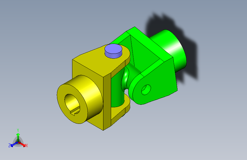 N009148-万向节+(U-节)+_+SolidWorks+3D+建模