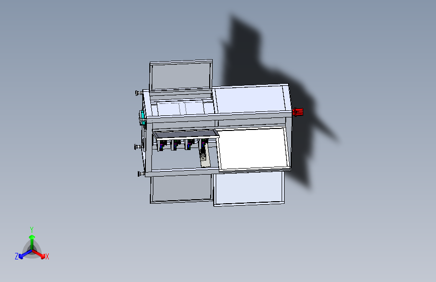 一款升料机3D模型
