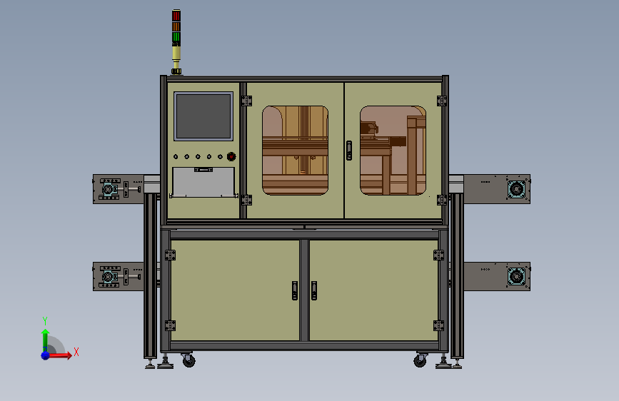 FPC模激光切割机3D模型图纸 Solidworks设计