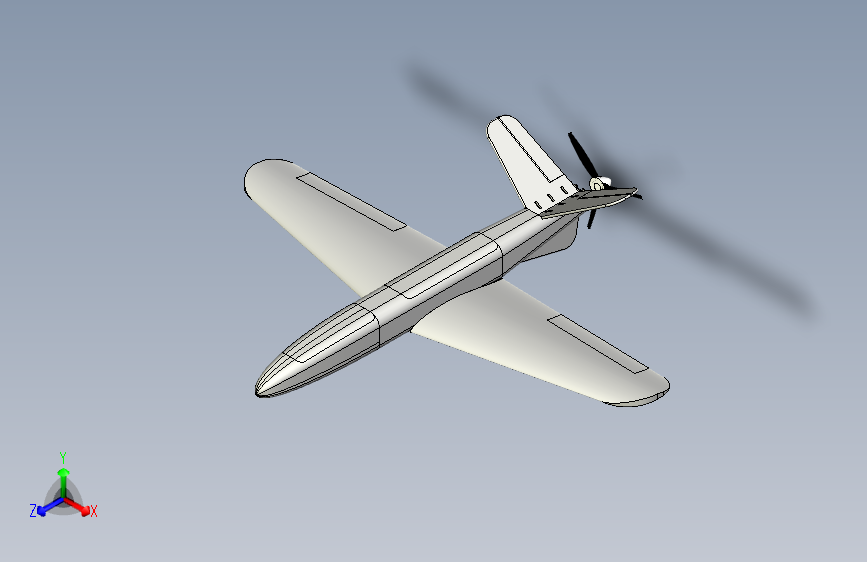 G024333-飞机 Y 尾模型=飞机