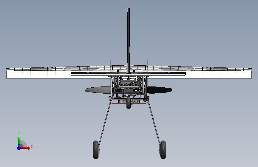 G024391-飞机模型 (7)=飞机 正面视图