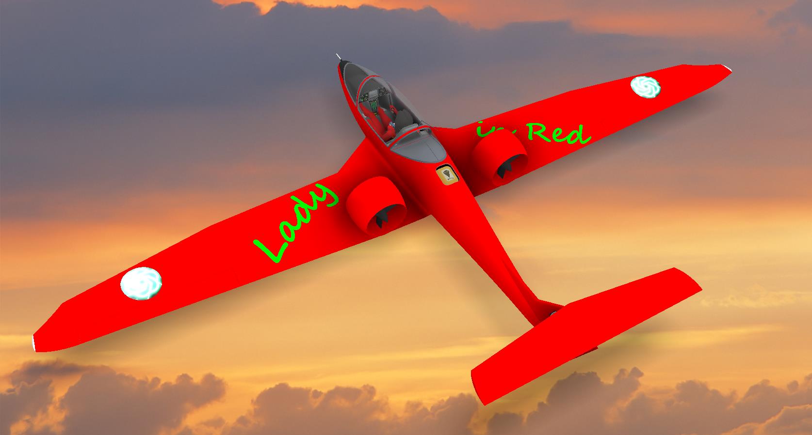 G024584-红色的飞机=飞机