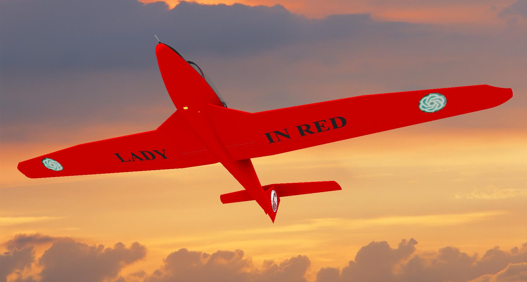 G024584-红色的飞机=飞机