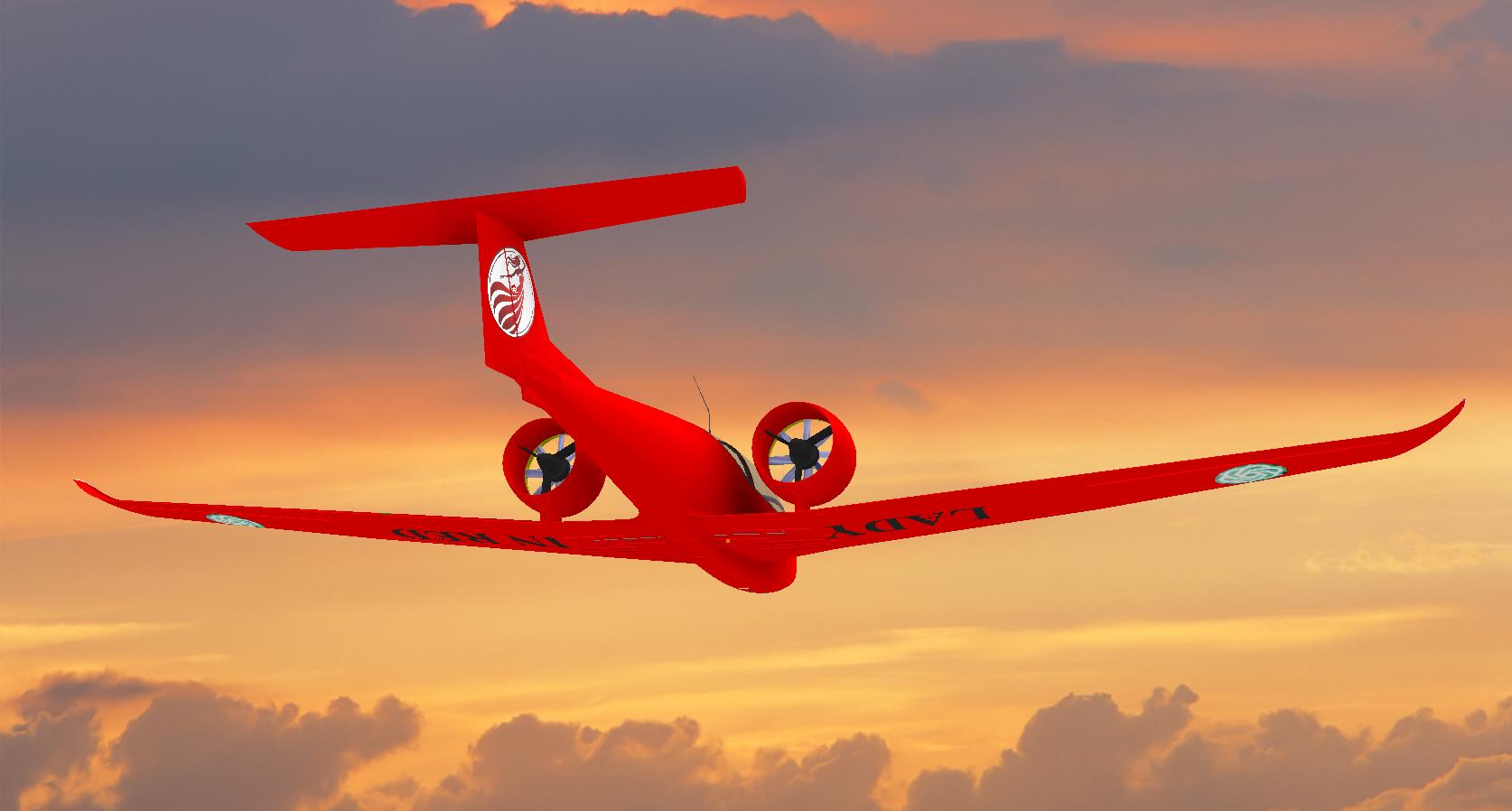 G024584-红色的飞机=飞机