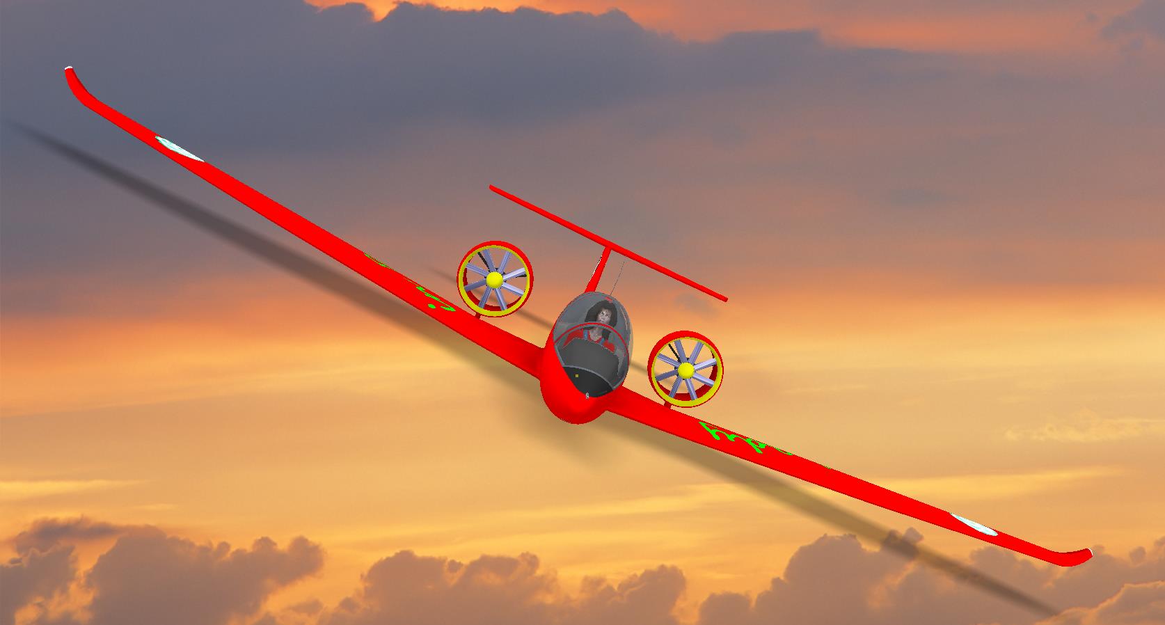 G024584-红色的飞机=飞机