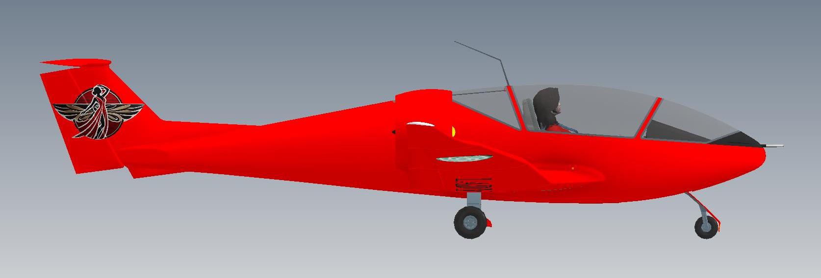 G024584-红色的飞机=飞机