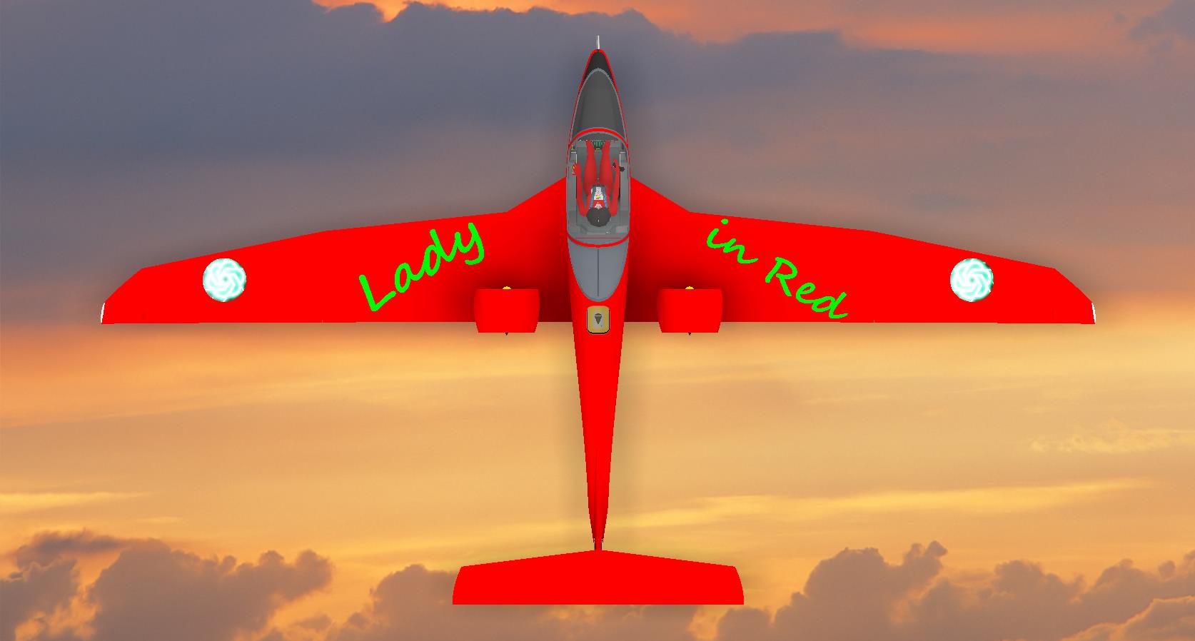 G024584-红色的飞机=飞机