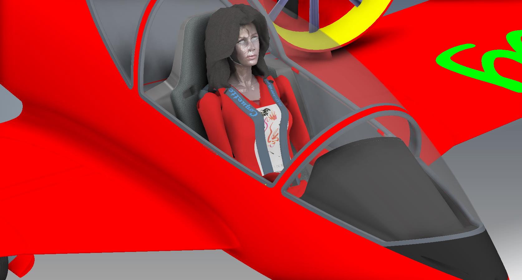 G024584-红色的飞机=飞机