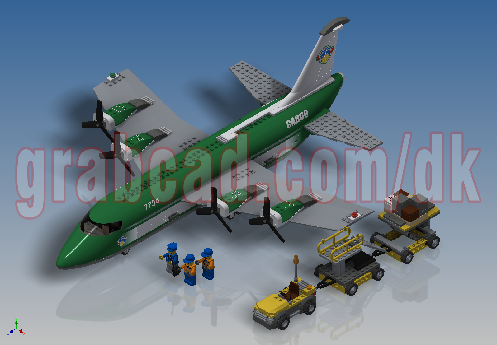 G024820-乐高城市 - 货机=飞机