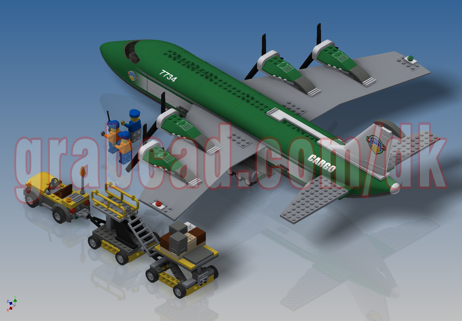 G024820-乐高城市 - 货机=飞机