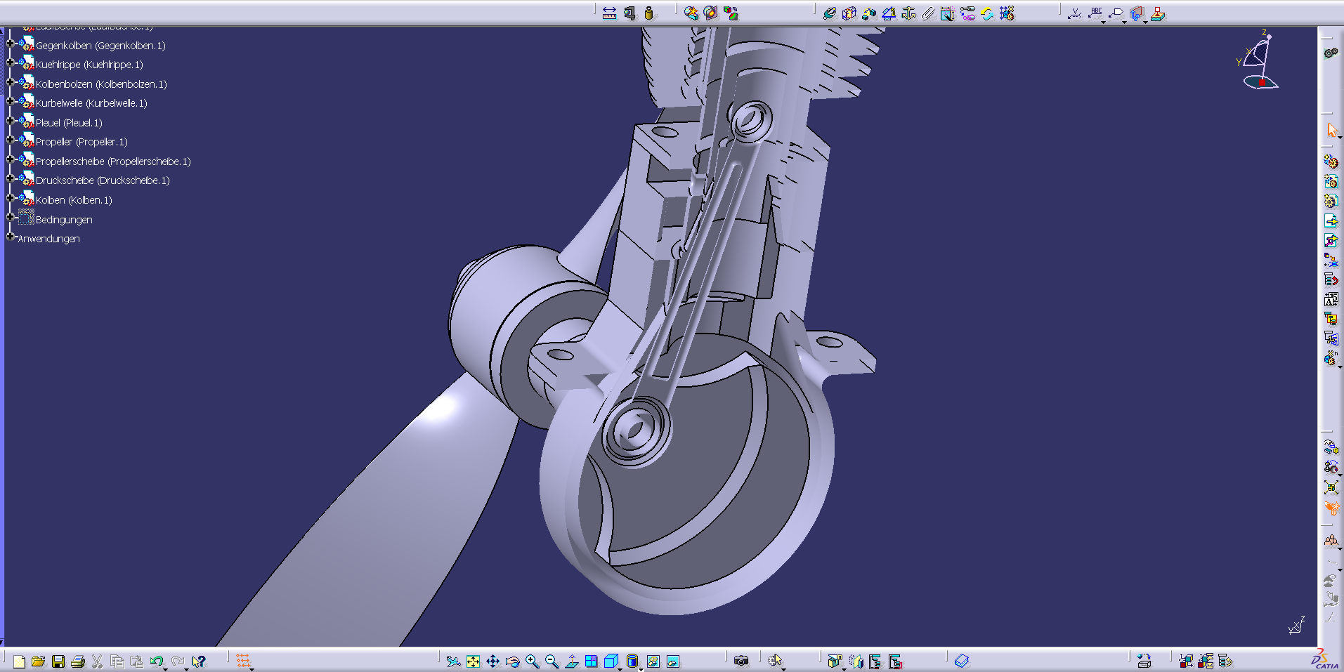 G024946-曼奇尼柴油发动机 3.5 ccm。=飞机