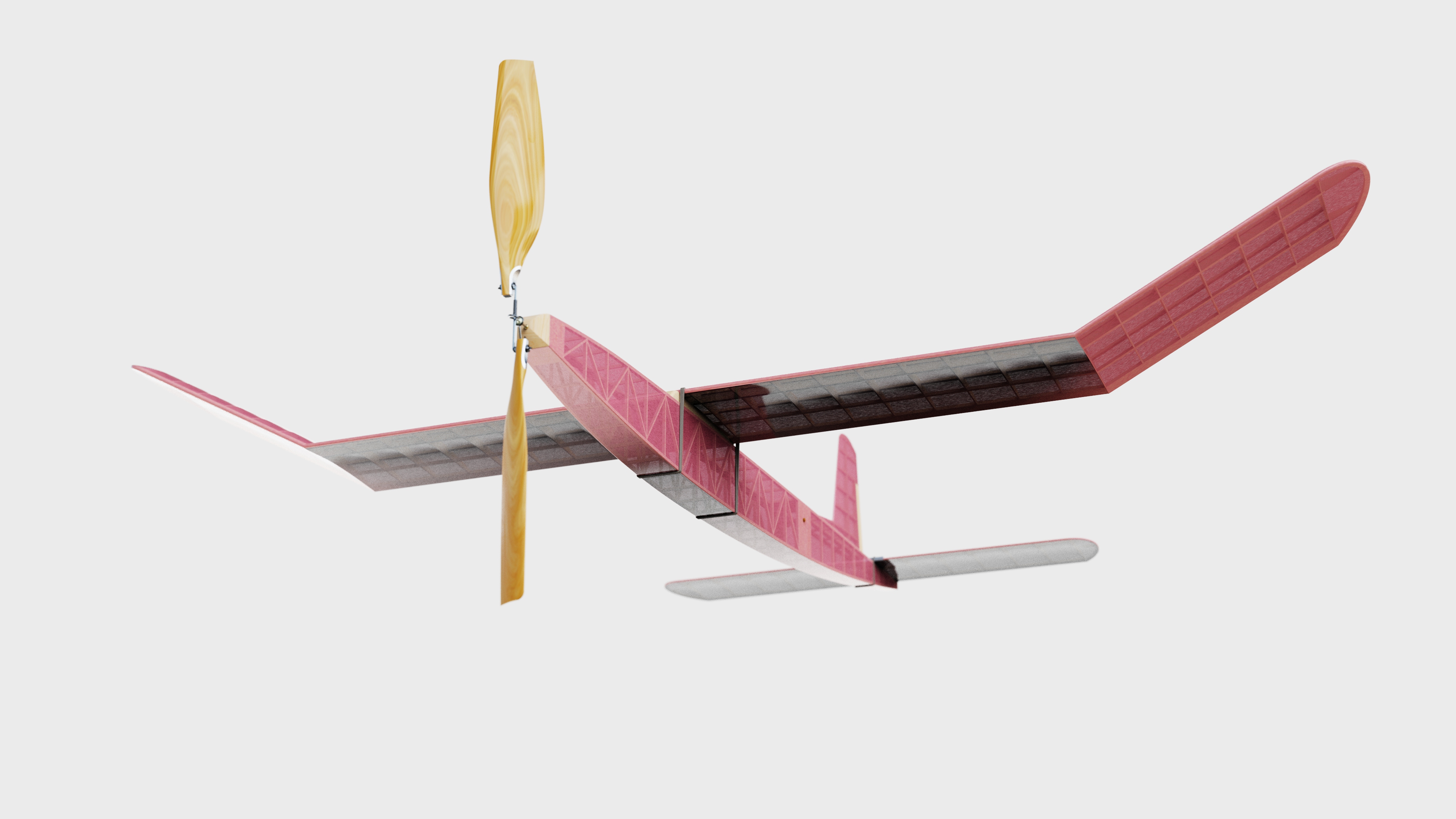 G025515-橡胶发动机飞机模型《冬奖》1966年。=飞机