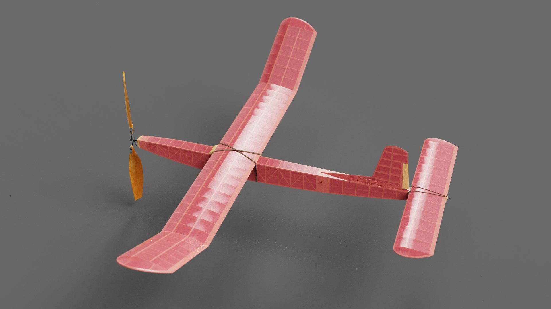 G025515-橡胶发动机飞机模型《冬奖》1966年。=飞机