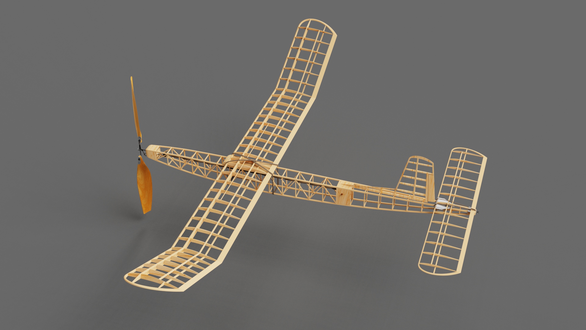 G025515-橡胶发动机飞机模型《冬奖》1966年。=飞机