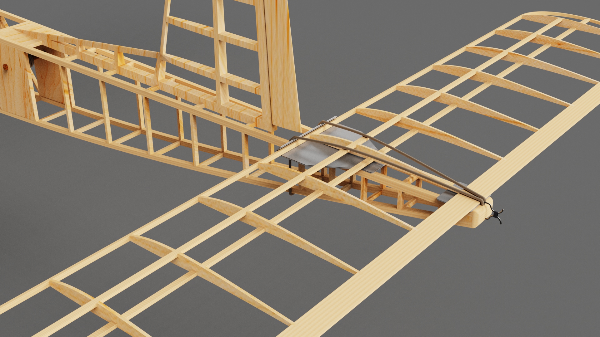 G025515-橡胶发动机飞机模型《冬奖》1966年。=飞机