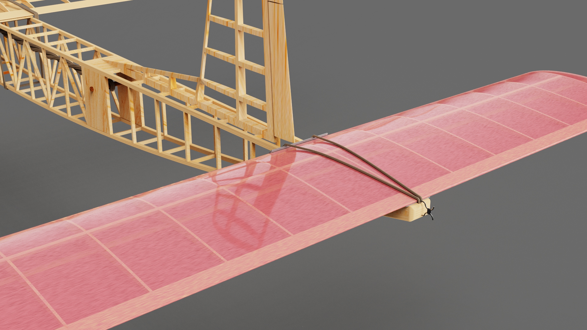 G025515-橡胶发动机飞机模型《冬奖》1966年。=飞机