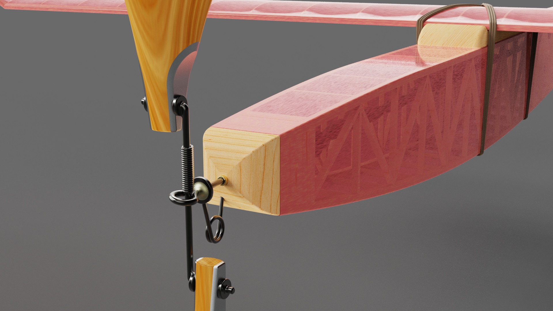 G025515-橡胶发动机飞机模型《冬奖》1966年。=飞机