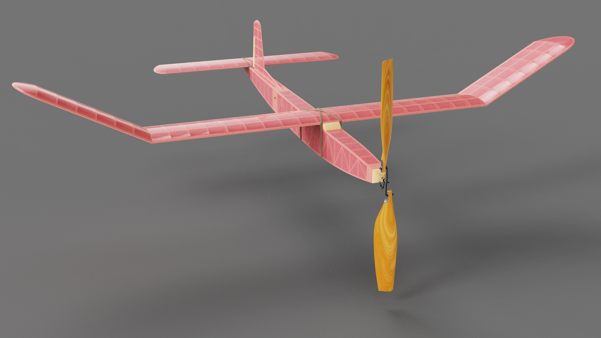 G025515-橡胶发动机飞机模型《冬奖》1966年。=飞机