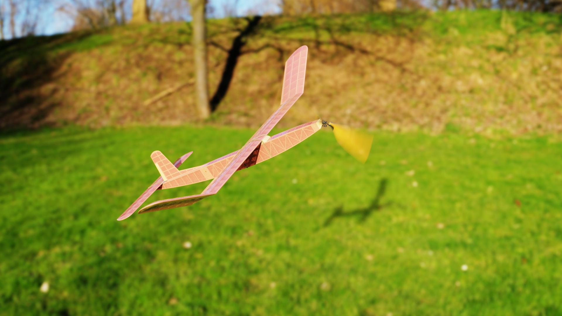 G025515-橡胶发动机飞机模型《冬奖》1966年。=飞机