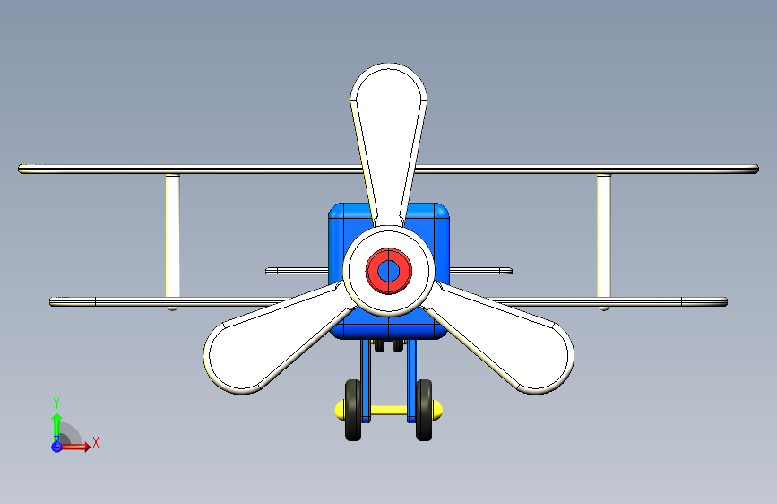G025688-用于3D打印的玩具飞机模型=飞机