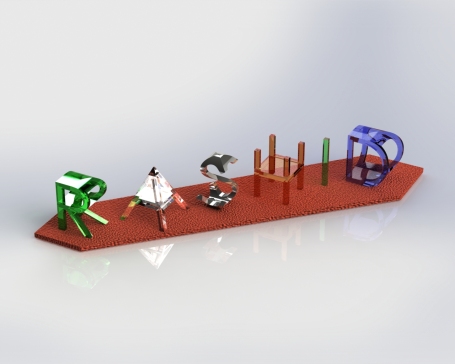 G025720-在Solidworks中创建我的名字3D幻觉设计 - 由MD RASHID=飞机