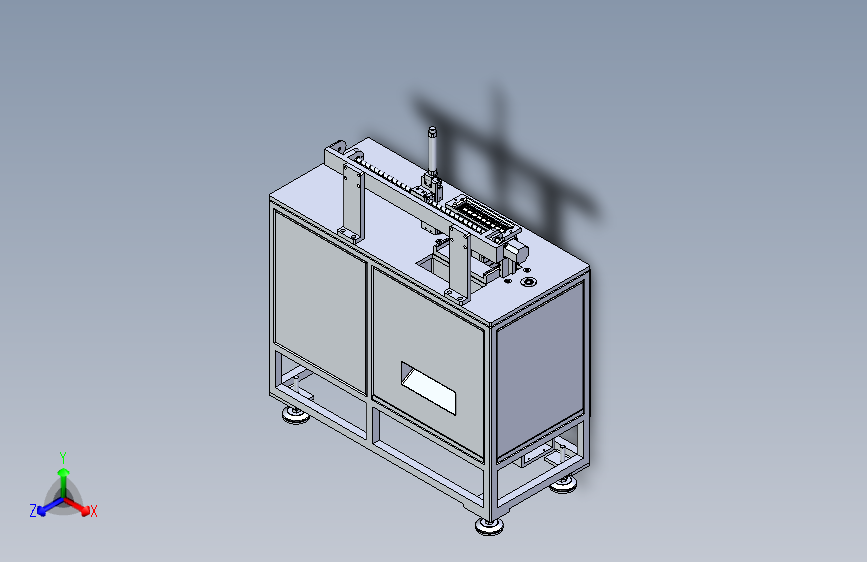 一款磁环管成型机3D图纸