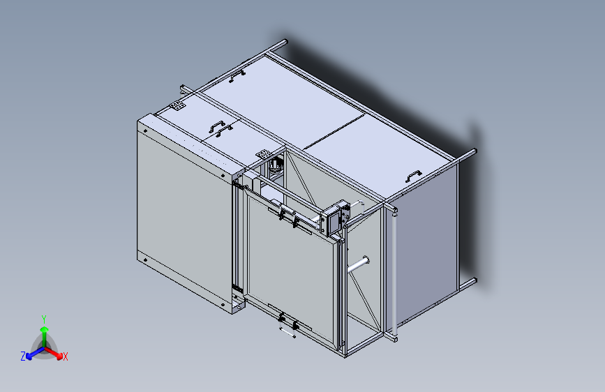 一款亚克力成型机3D图纸