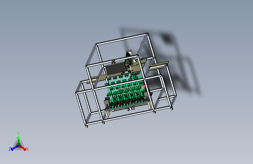 自动翘片压合机3D图纸