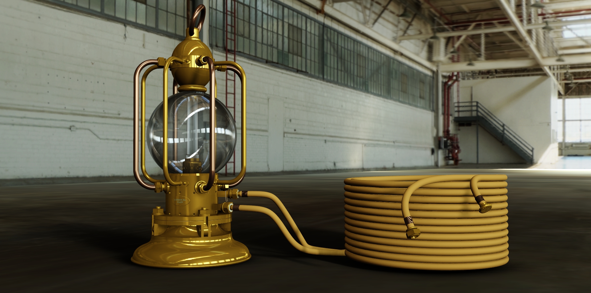 G026029-1860年的Cabirol潜艇灯=水下无人机