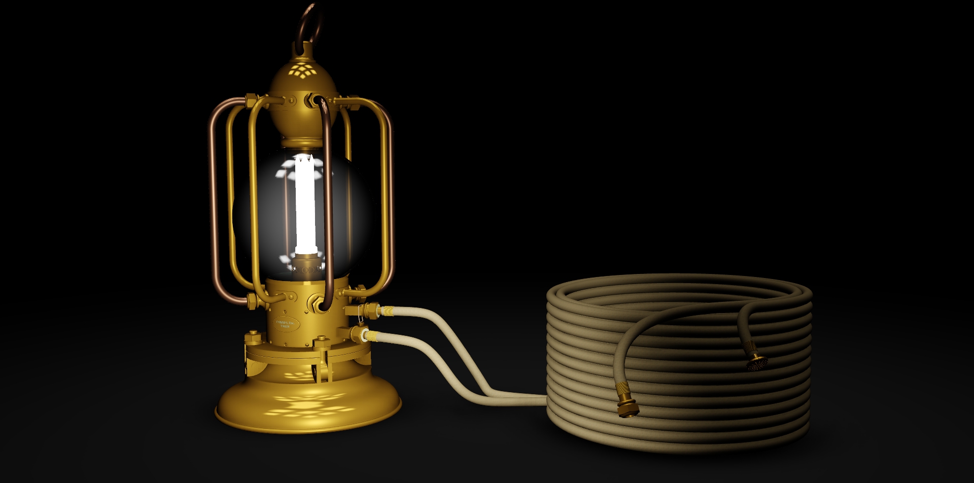 G026029-1860年的Cabirol潜艇灯=水下无人机