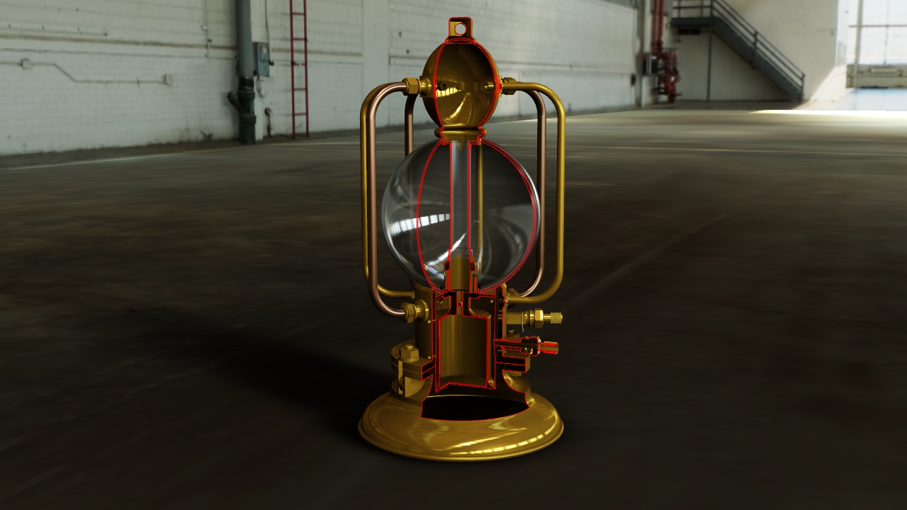 G026029-1860年的Cabirol潜艇灯=水下无人机