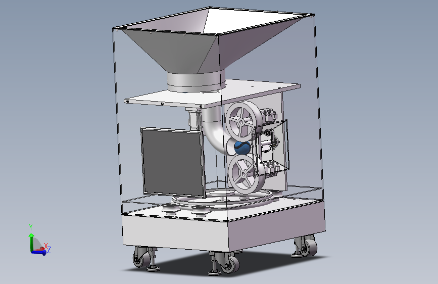 网球发球机solidworks建模