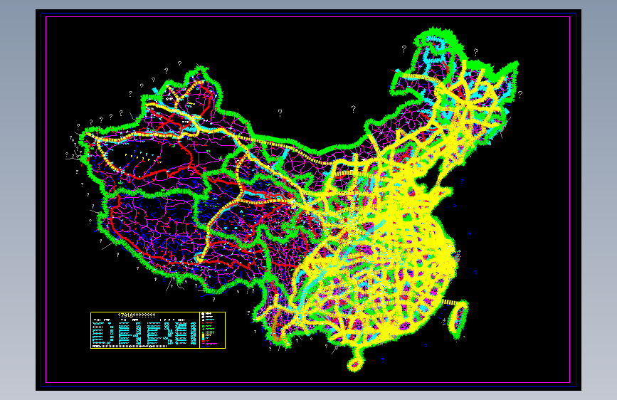 中国地图CAD公路完整版