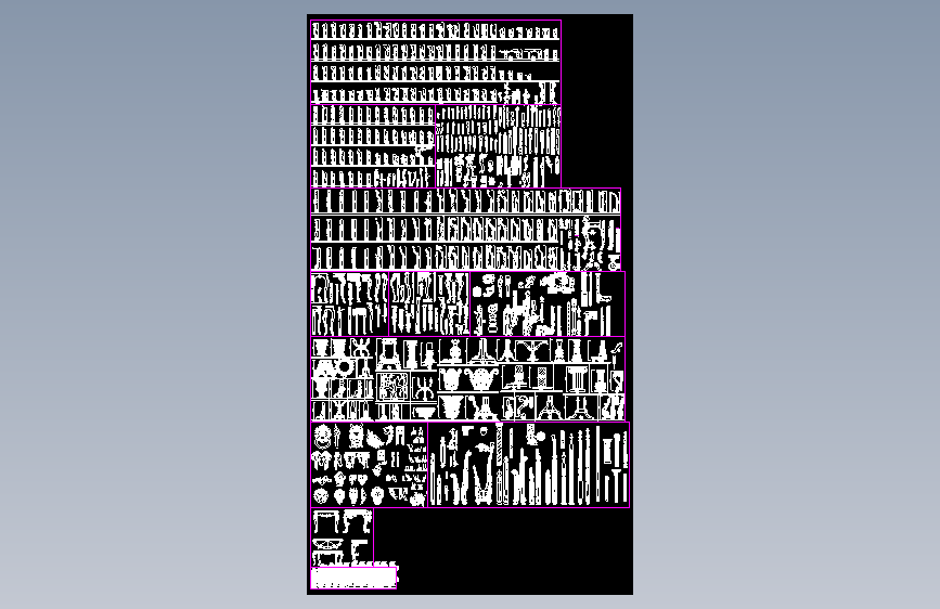 腿样素材CAD