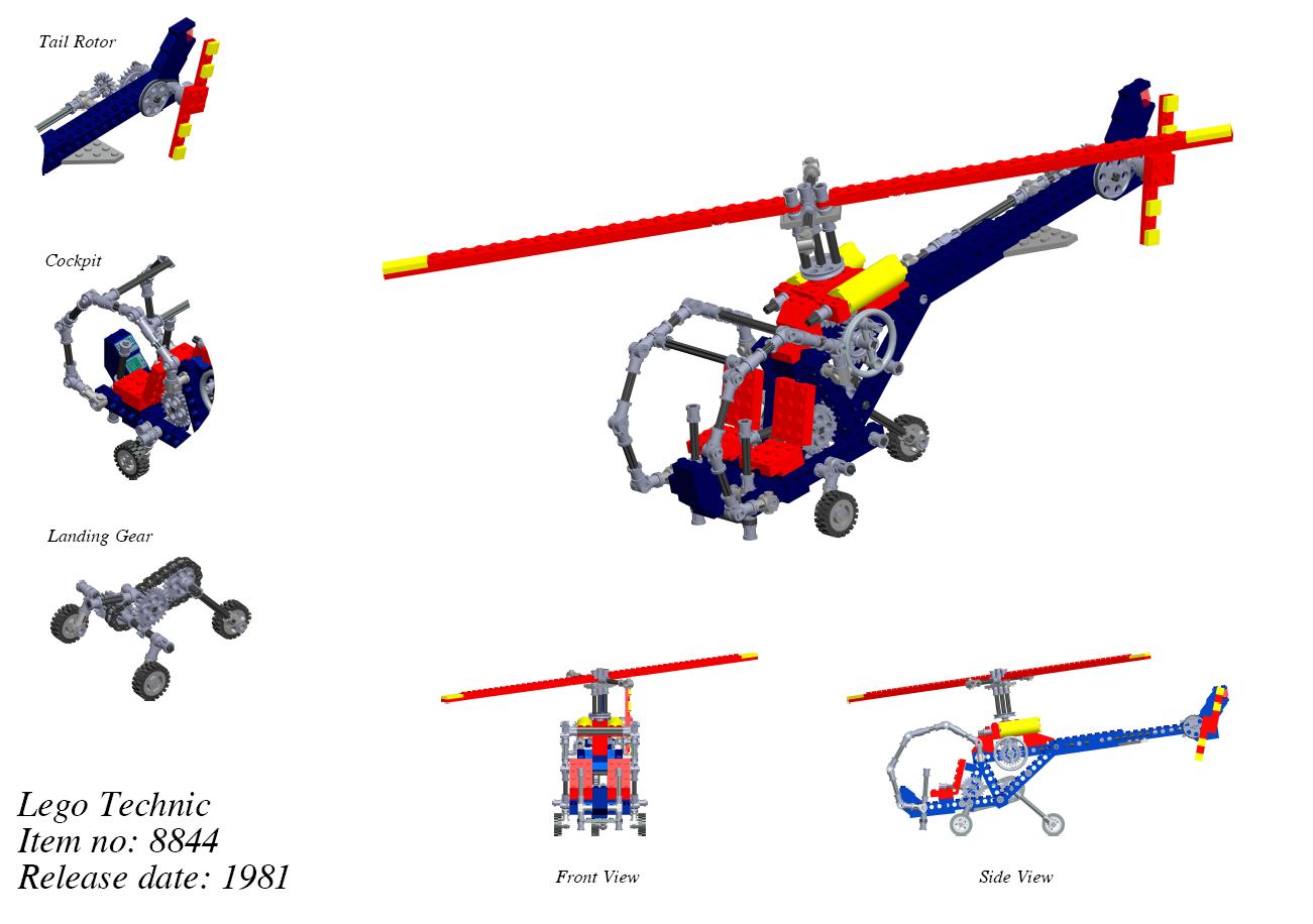 G026385-乐高技术直升机 8844=直升机