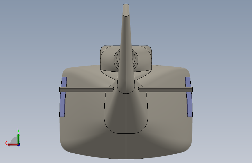 G026536-贝尔 UH-1 长蛇=直升机 背面视图