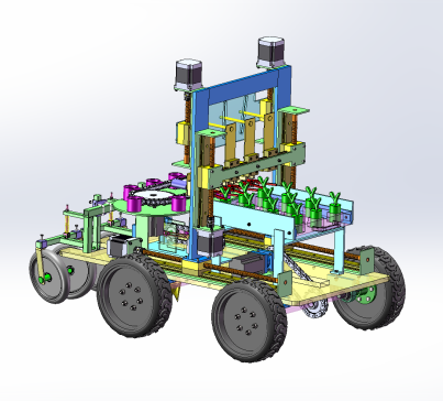 小型茄苗移栽机三维＋cad＋说明书