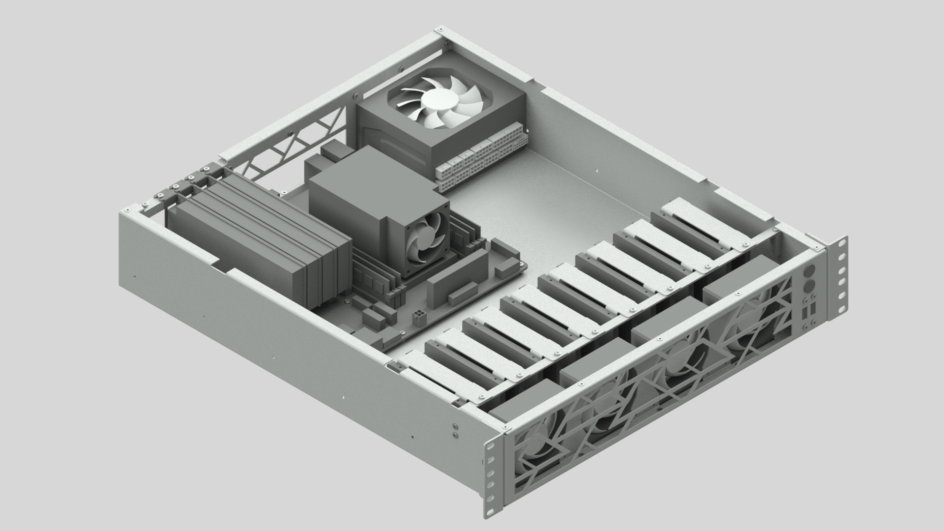 N010430-DIY 2U 机架式机箱