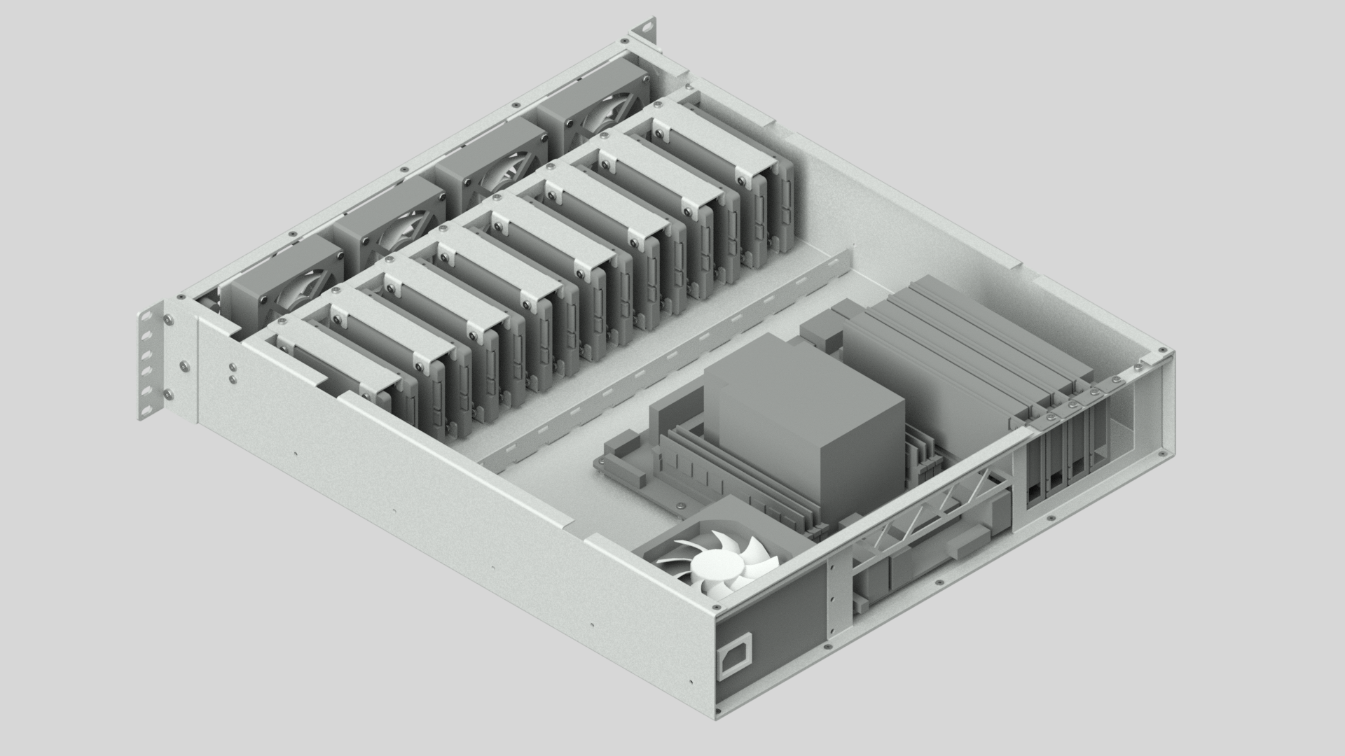 N010430-DIY 2U 机架式机箱