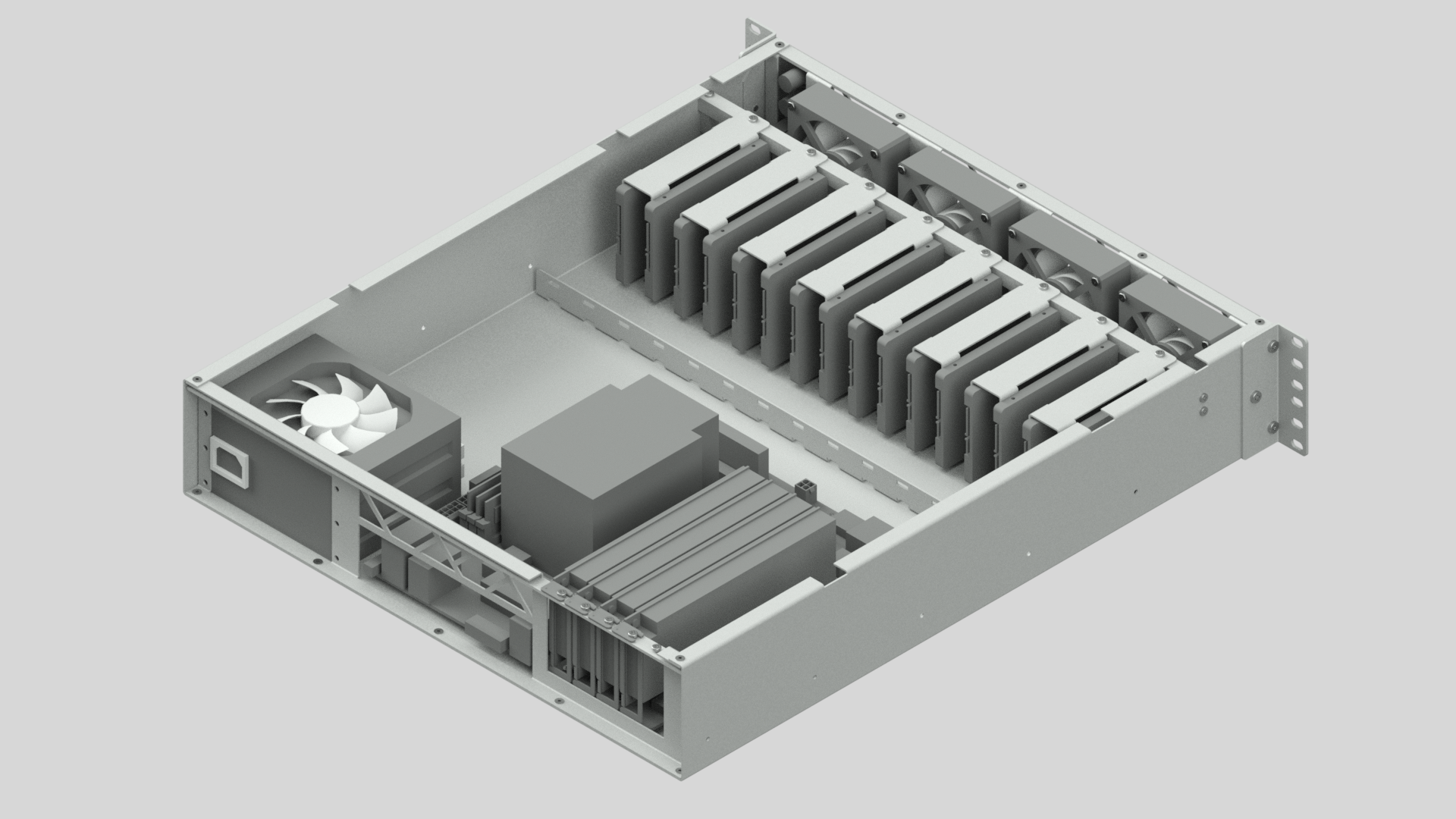 N010430-DIY 2U 机架式机箱